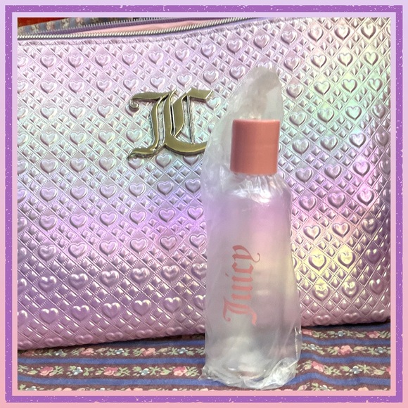 Juicy Couture Iridescent Pink Cosmetic Bag••12 x 8 x 5 - Picture 2 of 4